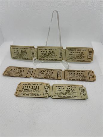 Chippewa Lake Skee Ball Tickets