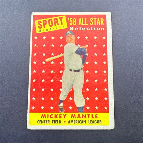 1958 Topps Mickey Mantle #487