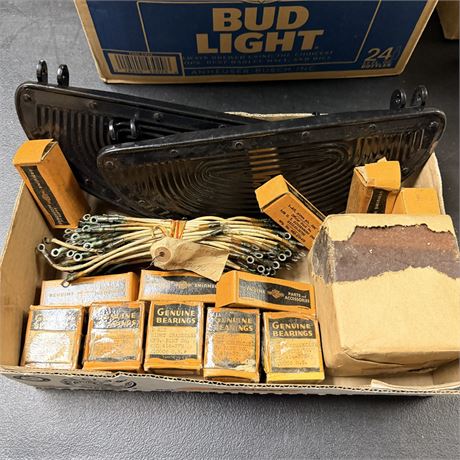 NOS WWII Army Surplus Harley Davidson Parts Lot