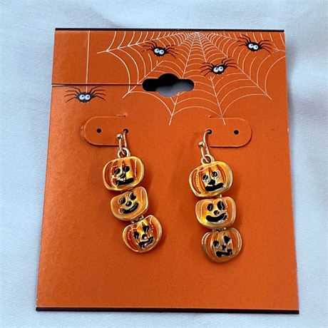 Halloween Pumpkin Earrings