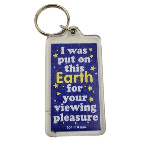 Vintage Plastic Humorous Keychain