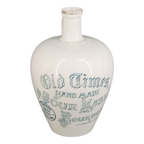 Old Times Hand Made Sour Mash Bourbon H.M. Mayer Waco Texas Proprietor