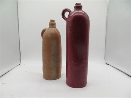 2 Stoneware Bottles