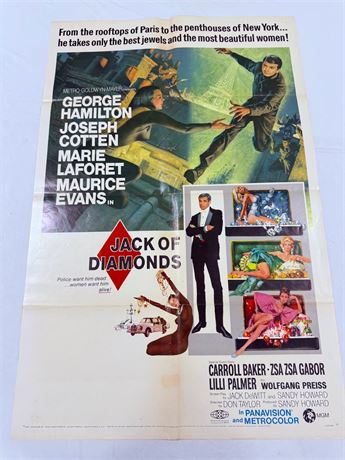 Jack of Diamonds Original 27x41” Movie Poster