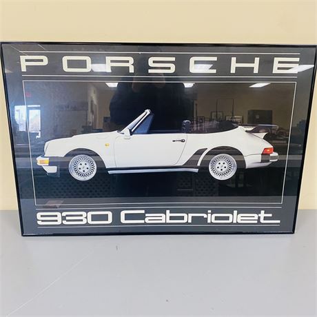Vintage Porsche Cabriolet Poster