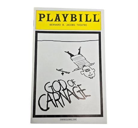 Jeff Daniels, James Gandolfini "God of Carnage" Broadway Playbill