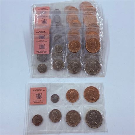 10x 1965 New Zealand Mint Sets