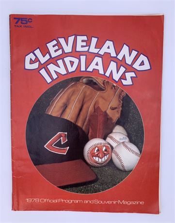1978 Cleveland Indians Official Program Souvenir Magazine