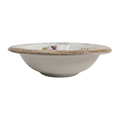 Large Antique Homer Laughlin Wash Basin Pansies