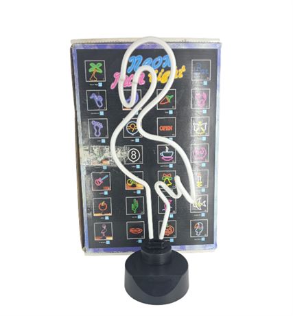 19" Neon Flamingo Light