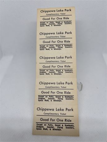 Chippewa Lake Ride tickets