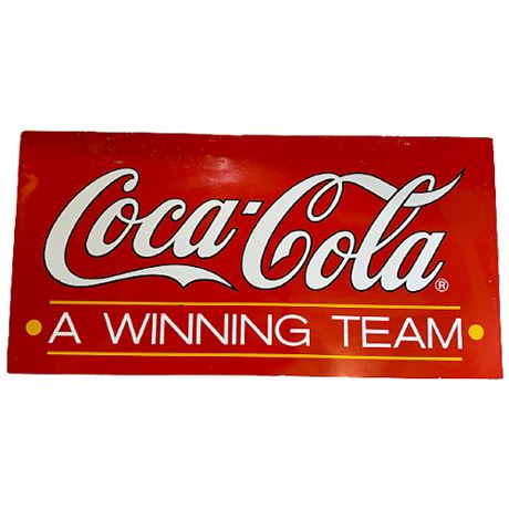 Large Metal Coca-Cola Sign