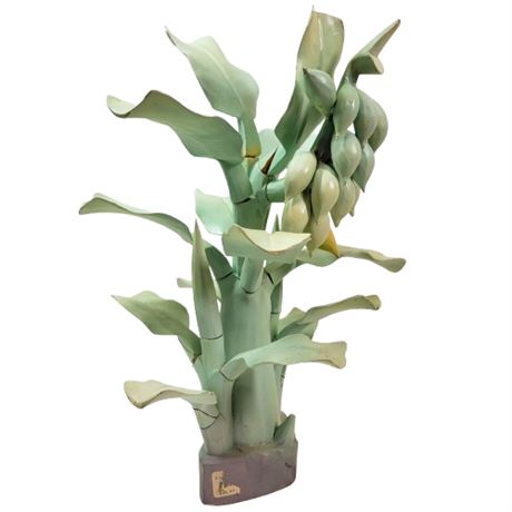 Pier 1 Imports Wooden Plant Sculpture