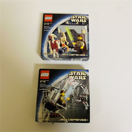Lego 7203 + 7204 Star Wars Jedi Defense Sets in Boxes