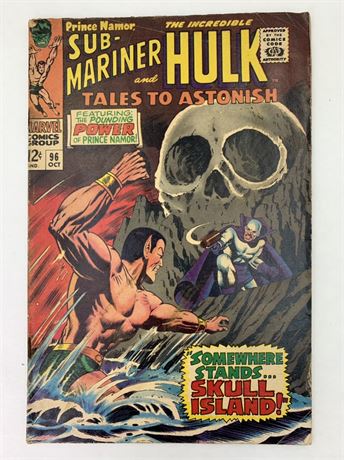 12 cent No 96 1967 Sub-Mariner & Hulk Marvel Comic Book