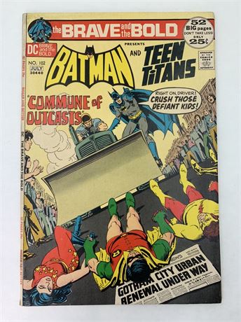 25 cent No 102 1972 Batman & Teen Titans DC Comic Book