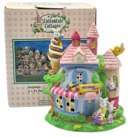 Porcelain Easter Village, Cottontale Cottages, Ice Cream Shop