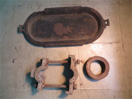 2" Pipe Clamp, Iron Tray & Iron Part