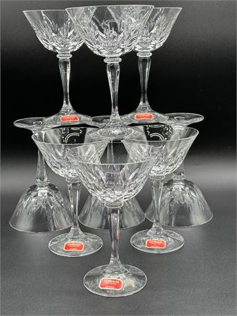18 Gorham Crystal Martini Glasses