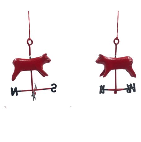 VTG Cast Iron Weathervane Ornaments