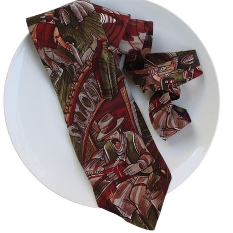 The BEATLES Rocky Racoon 100% Silk Men's Vintage '90's Necktie