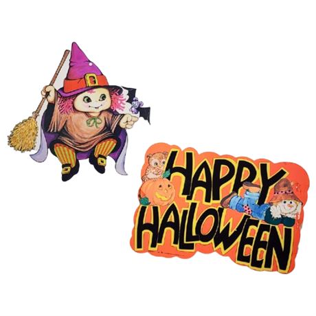 Vintage BEISTLE & PECK Halloween Paper Decorations