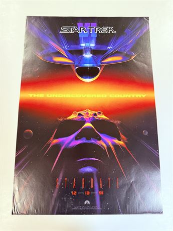 Star Trek VI Original Rolled 27x40 Advance Movie Poster