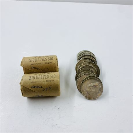 $30 BU 1968 Kennedy Half Dollars