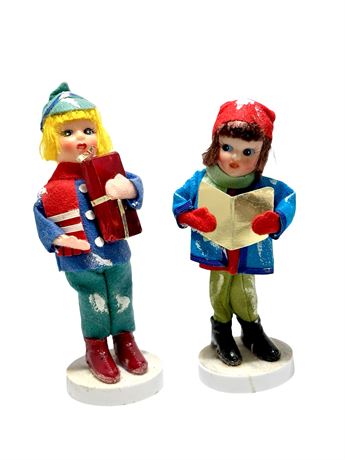 1950's Felted Carolers