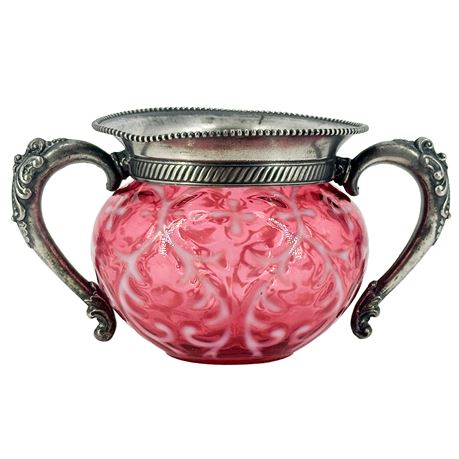 Vintage Northwood "Spanish Lace" Pattern Sugar Bowl