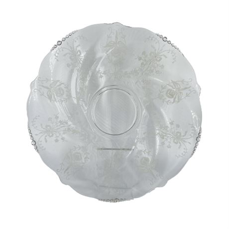 Heisey Orchid Torte Plate