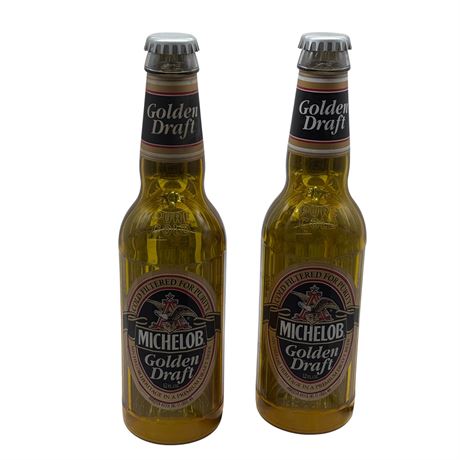 Two (2) Michelob Golden Draft Lights