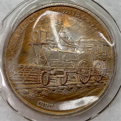 .999 Fine Silver One Troy Ounce Railroad Coin