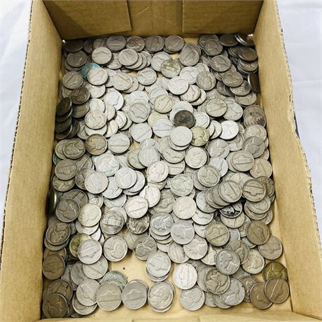 5 Pounds Unsearched War Era Nickels