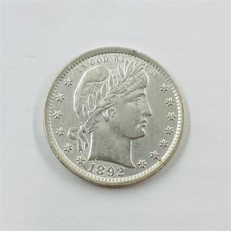 UNC 1892 Barber Quarter