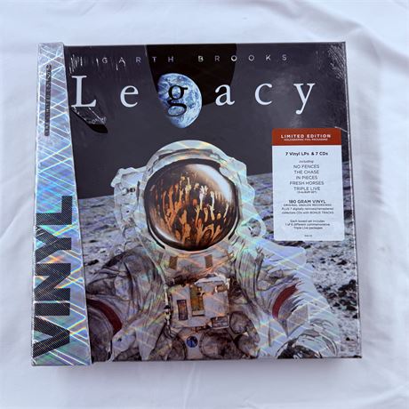 Garth Brooks Legacy 7 LP Vinyl Record Box Set  - Factory Sealed
