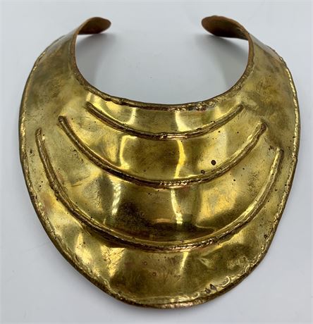 Egyptian Style Copper & Brass Bib Collar Necklace