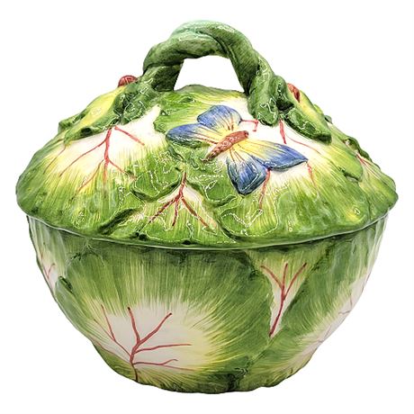 Chelsea House Porcelain Cabbage Trinket Box