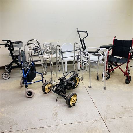 Massive Mobility Lot - wheelchairs walkers + more