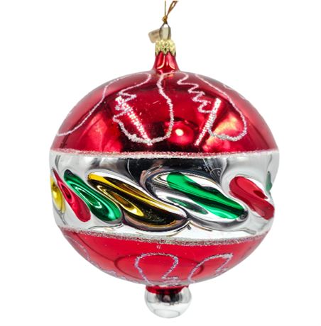 Huge Ball, 6.5" German Glass Ornament