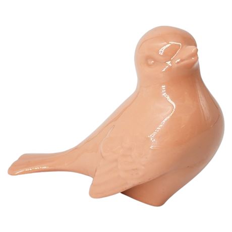 Vintage LENOX Pink Porcelain Bird Figurine, Early Green Mark