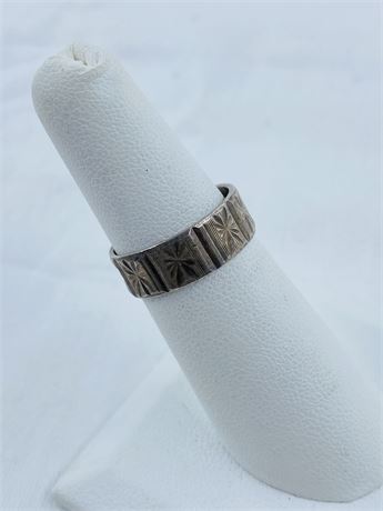 Signed Midcentury Sterling Ring Size 5.5