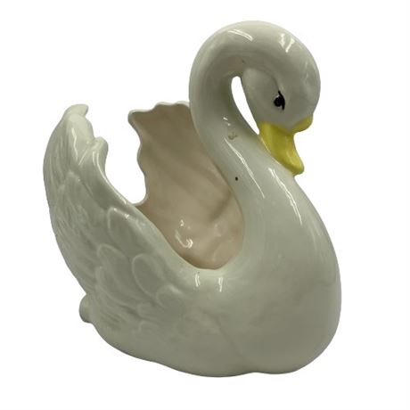 Ceramic Decorative Swan Container