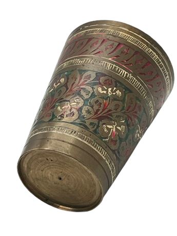 Vintage antique brass cup