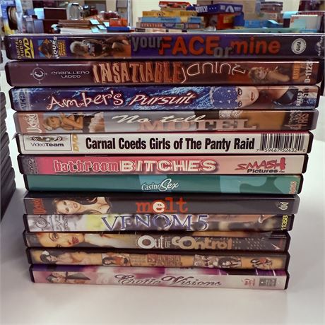 12 Adult DVDs