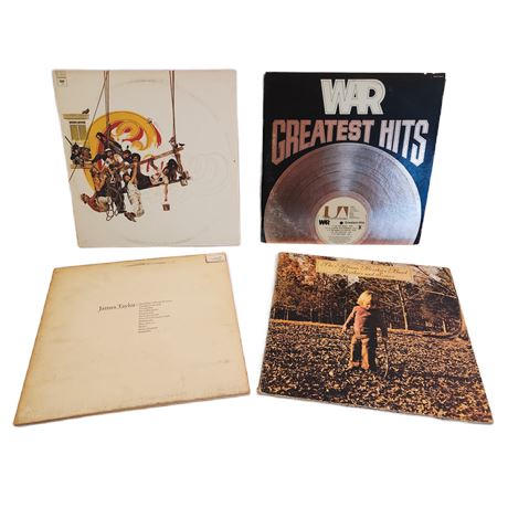 Vintage Vinyl Classic Rock Record Lot, 12"