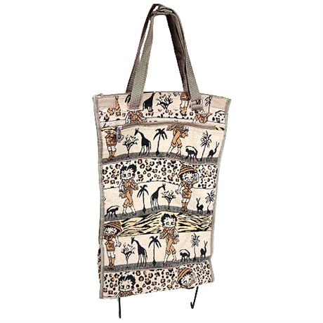 Betty Boop Safari Tapestry Fold Up Wheelie Bag