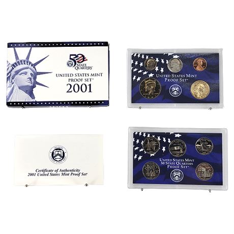 2001 US Mint Proof Set w/ State Quarters Proof Set
