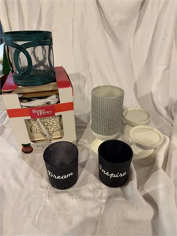 Scented Wax Warmer Candles & Holder