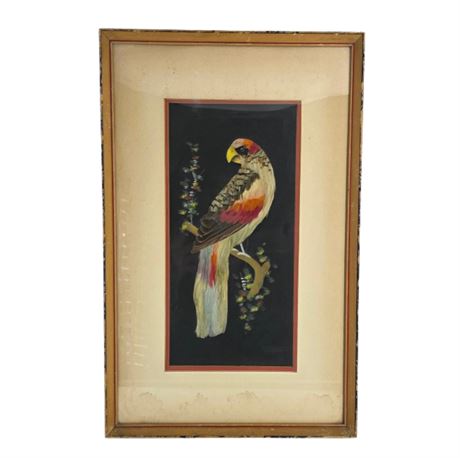 VTG Bird Feather Artwork